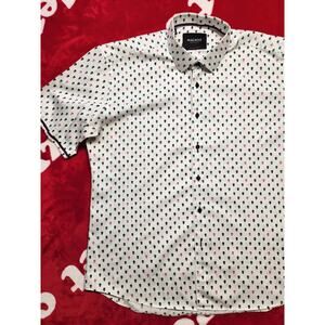 Maceoo Men’s 2XL Skull Print Button Up Shirt Italian Fabric Short Sleeve